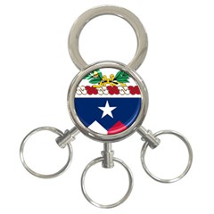 Coat Of Arms Of United States Army 141st Infantry Regiment 3-ring Key Chain by abbeyz71