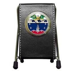 Coat Of Arms Of United States Army 142nd Infantry Regiment Pen Holder Desk Clock by abbeyz71