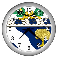 Coat Of Arms Of United States Army 143rd Infantry Regiment Wall Clock (silver) by abbeyz71