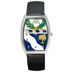 Coat Of Arms Of United States Army 143rd Infantry Regiment Barrel Style Metal Watch by abbeyz71