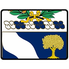 Coat Of Arms Of United States Army 143rd Infantry Regiment Fleece Blanket (large)  by abbeyz71