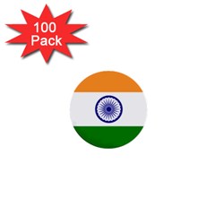 Flag Of India 1  Mini Buttons (100 Pack)  by abbeyz71