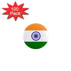 Flag Of India 1  Mini Magnets (100 Pack) 