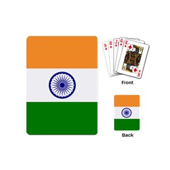 Flag Of India Playing Cards Single Design (mini) by abbeyz71