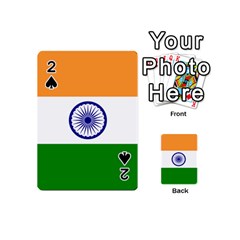 Flag Of India Playing Cards 54 Designs (mini) by abbeyz71