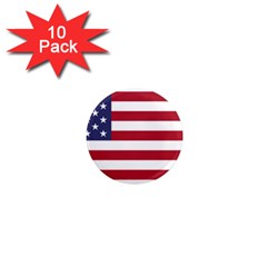 Flag Of The United States Of America  1  Mini Magnet (10 Pack)  by abbeyz71