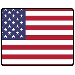 Flag Of The United States Of America  Fleece Blanket (medium)  by abbeyz71