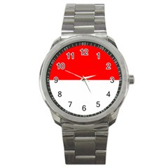 Flag Of Indonesia Sport Metal Watch by abbeyz71