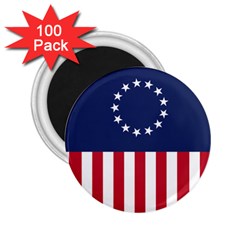 Betsy Ross flag USA America United States 1777 Thirteen Colonies vertical 2.25  Magnets (100 pack) 