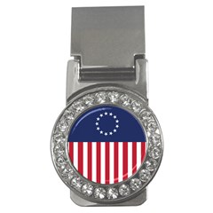 Betsy Ross Flag Usa America United States 1777 Thirteen Colonies Vertical Money Clips (cz)  by snek