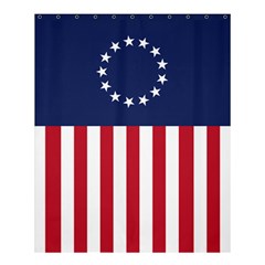 Betsy Ross flag USA America United States 1777 Thirteen Colonies vertical Shower Curtain 60  x 72  (Medium) 