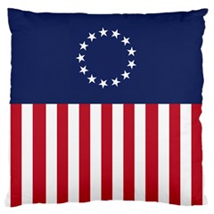 Betsy Ross Flag Usa America United States 1777 Thirteen Colonies Vertical Large Flano Cushion Case (two Sides) by snek