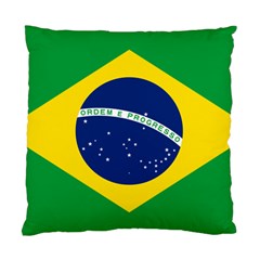 Flag Of Brazil Standard Cushion Case (two Sides) by abbeyz71