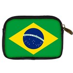 Flag of Brazil Digital Camera Leather Case Back