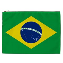 Flag Of Brazil Cosmetic Bag (xxl) by abbeyz71