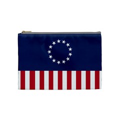 Betsy Ross flag USA America United States 1777 Thirteen Colonies vertical Cosmetic Bag (Medium)