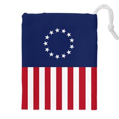 Betsy Ross flag USA America United States 1777 Thirteen Colonies vertical Drawstring Pouch (4XL)