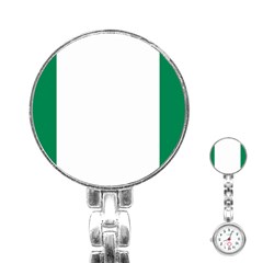 Flag Of Nigeria Stainless Steel Nurses Watch by abbeyz71