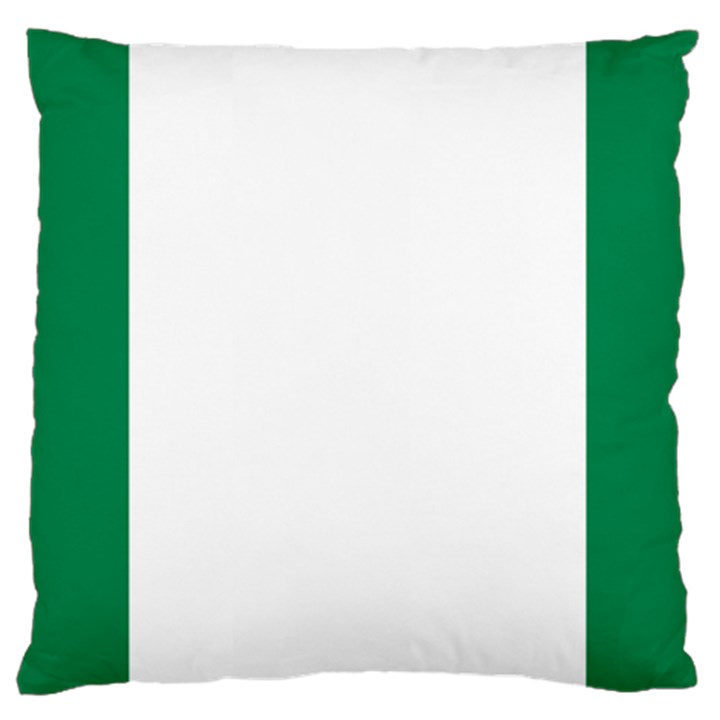 Flag of Nigeria Large Flano Cushion Case (One Side)