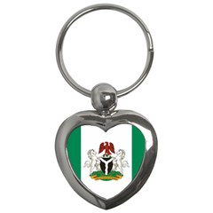 Flag Of Nigeria  Key Chain (heart) by abbeyz71