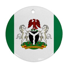 Flag Of Nigeria  Round Ornament (two Sides) by abbeyz71