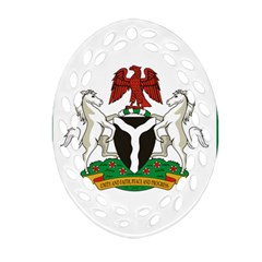 Flag Of Nigeria  Oval Filigree Ornament (two Sides) by abbeyz71