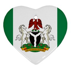 Flag Of Nigeria  Ornament (heart) by abbeyz71