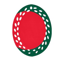 Flag Of Bangladesh Oval Filigree Ornament (two Sides) by abbeyz71