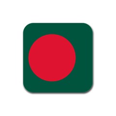 Flag Of Bangladesh Rubber Square Coaster (4 Pack)  by abbeyz71