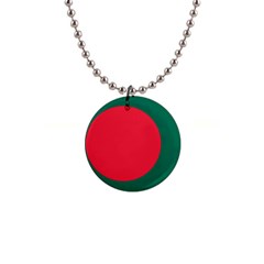 Flag Of Bangladesh 1  Button Necklace by abbeyz71