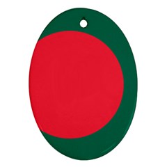 Flag Of Bangladesh Oval Ornament (two Sides) by abbeyz71