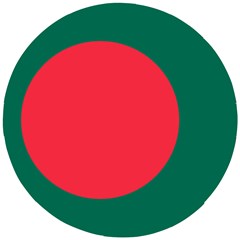 Flag Of Bangladesh Wooden Puzzle Round by abbeyz71