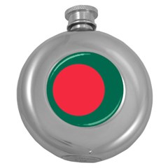 Flag Of Bangladesh Round Hip Flask (5 Oz) by abbeyz71