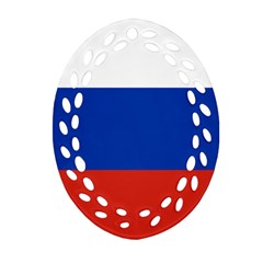 National Flag Of Russia Oval Filigree Ornament (two Sides) by abbeyz71