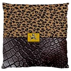 Cougar By Traci K Large Flano Cushion Case (two Sides)