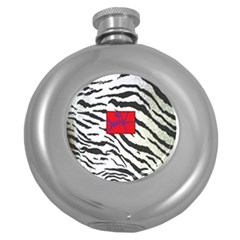 Striped By Traci K Round Hip Flask (5 Oz)