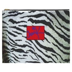 Striped By Traci K Cosmetic Bag (xxxl) by tracikcollection