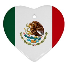 Flag Of Mexico Ornament (heart) by abbeyz71