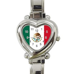 Flag Of Mexico Heart Italian Charm Watch by abbeyz71