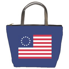 Betsy Ross Flag Usa America United States 1777 Thirteen Colonies Maga  Bucket Bag by snek