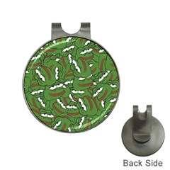 Pepe The Frog Face Pattern Green Kekistan Meme Hat Clips With Golf Markers by snek