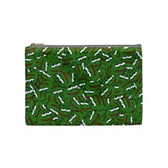 Pepe The Frog Face Pattern Green Kekistan Meme Cosmetic Bag (medium) by snek