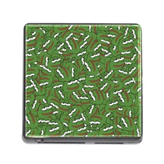 Pepe The Frog Face Pattern Green Kekistan Meme Memory Card Reader (square 5 Slot) by snek