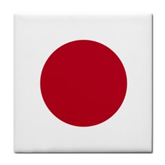 Flag Of Japan Tile Coaster by abbeyz71