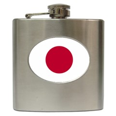 Flag Of Japan Hip Flask (6 Oz) by abbeyz71