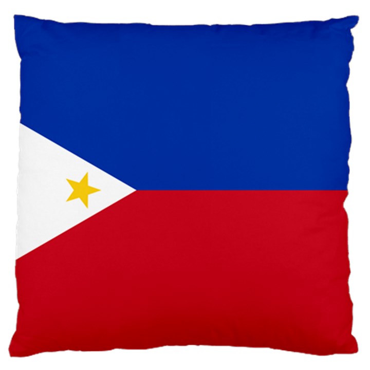 Flag of The Philippines Large Flano Cushion Case (One Side)