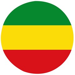 Flag Of Ethiopia Wooden Bottle Opener (round) by abbeyz71