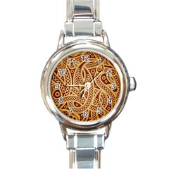 Fine Pattern Round Italian Charm Watch by Sobalvarro