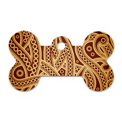 Fine Pattern Dog Tag Bone (one Side) by Sobalvarro