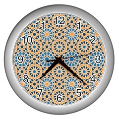 Motif Wall Clock (silver) by Sobalvarro